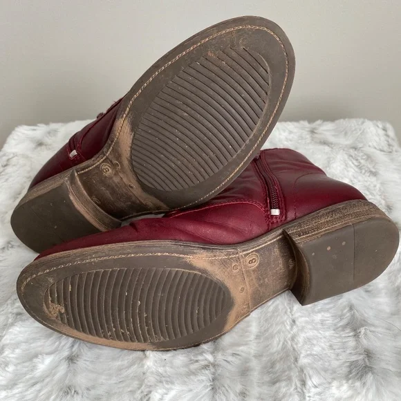 Miz Mooz Louise Ankle Bootie in Bordeaux - Size 8 - Picture 5 of 8